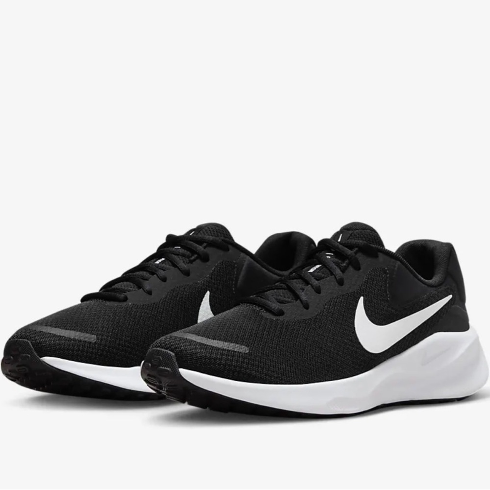 Nike Black and White Running Shoes Used but good condition